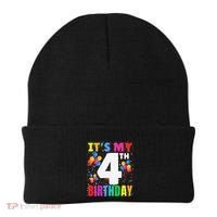 4 Years Old ItS My 4th Birthday Crew Balloons For Boy Beanie thumb 0