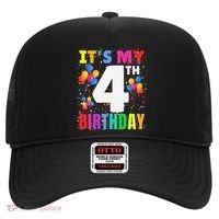 4 Years Old ItS My 4th Birthday Crew Balloons For Boy Hat thumb 0