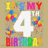 4 Years Old ItS My 4th Birthday Crew Balloons For Boy Long Sleeve Shirt thumb 2
