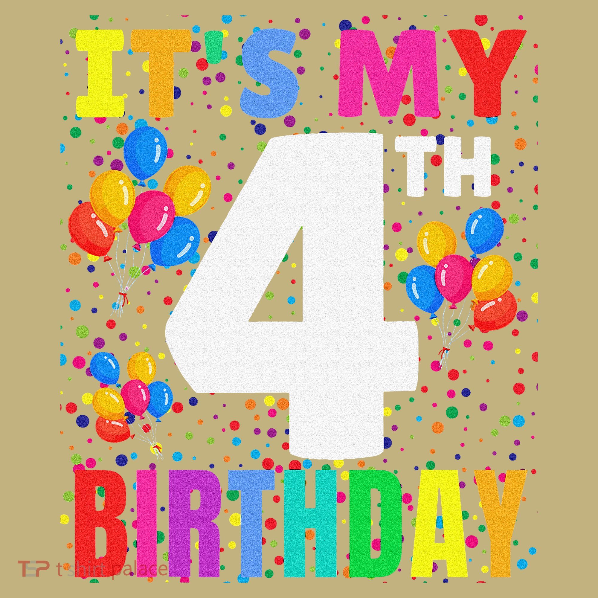 4 Years Old ItS My 4th Birthday Crew Balloons For Boy Sweatshirt