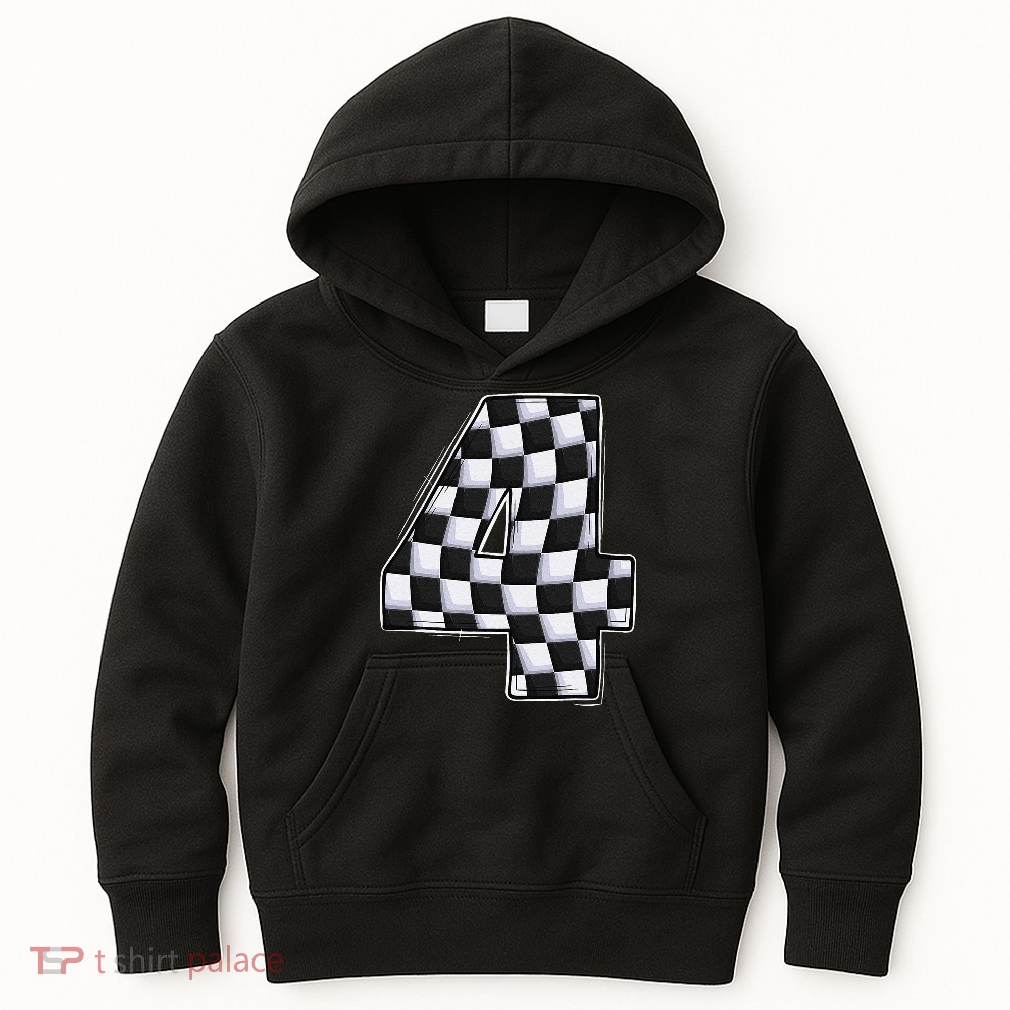4 Year Old Pit Crew Car Racing 4th Birthday Race Car Kids Hoodie