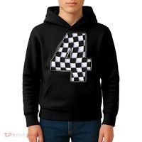 4 Year Old Pit Crew Car Racing 4th Birthday Race Car Kids Hoodie thumb 4