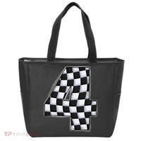 4 Year Old Pit Crew Car Racing 4th Birthday Race Car Tote Bag thumb 0