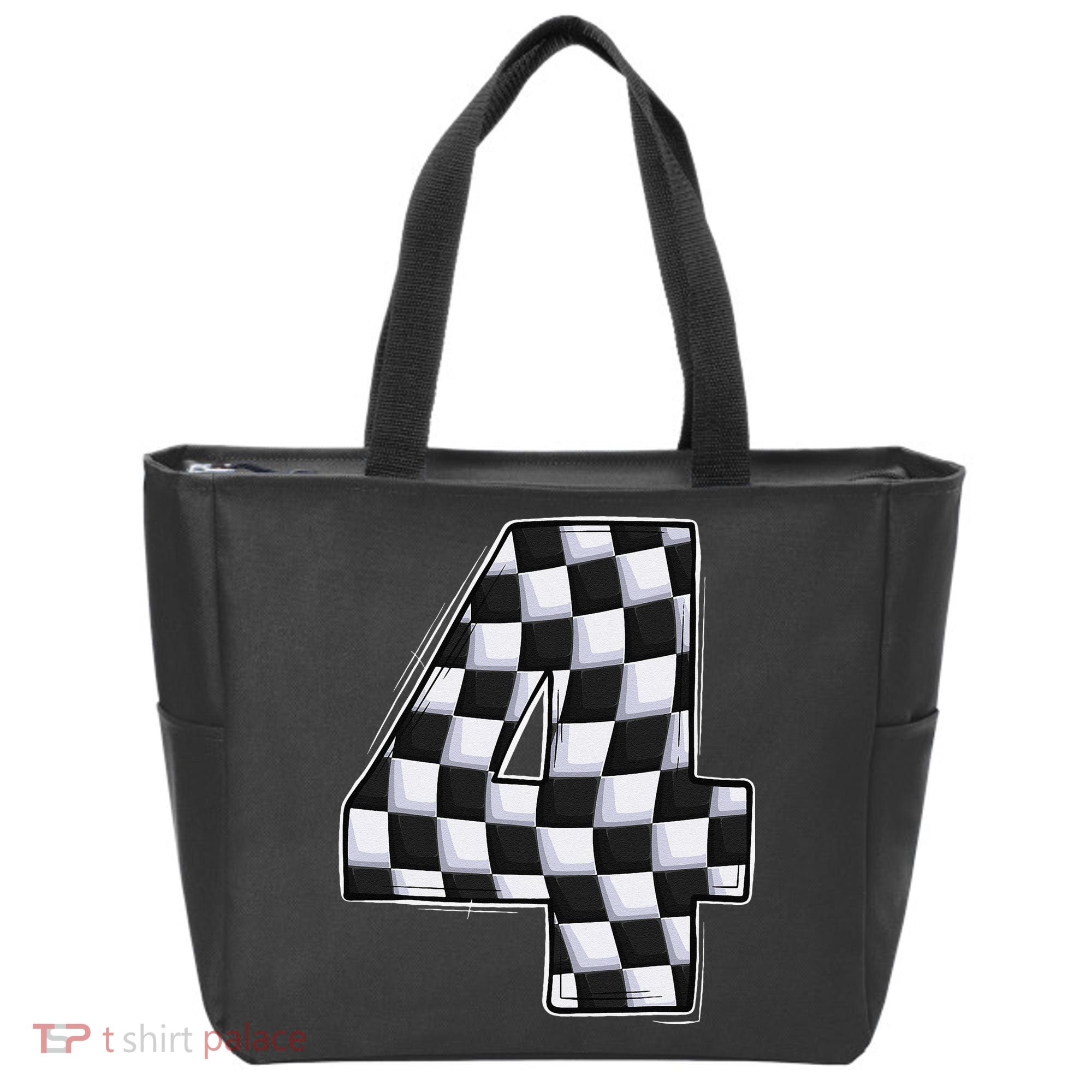 4 Year Old Pit Crew Car Racing 4th Birthday Race Car Tote Bag