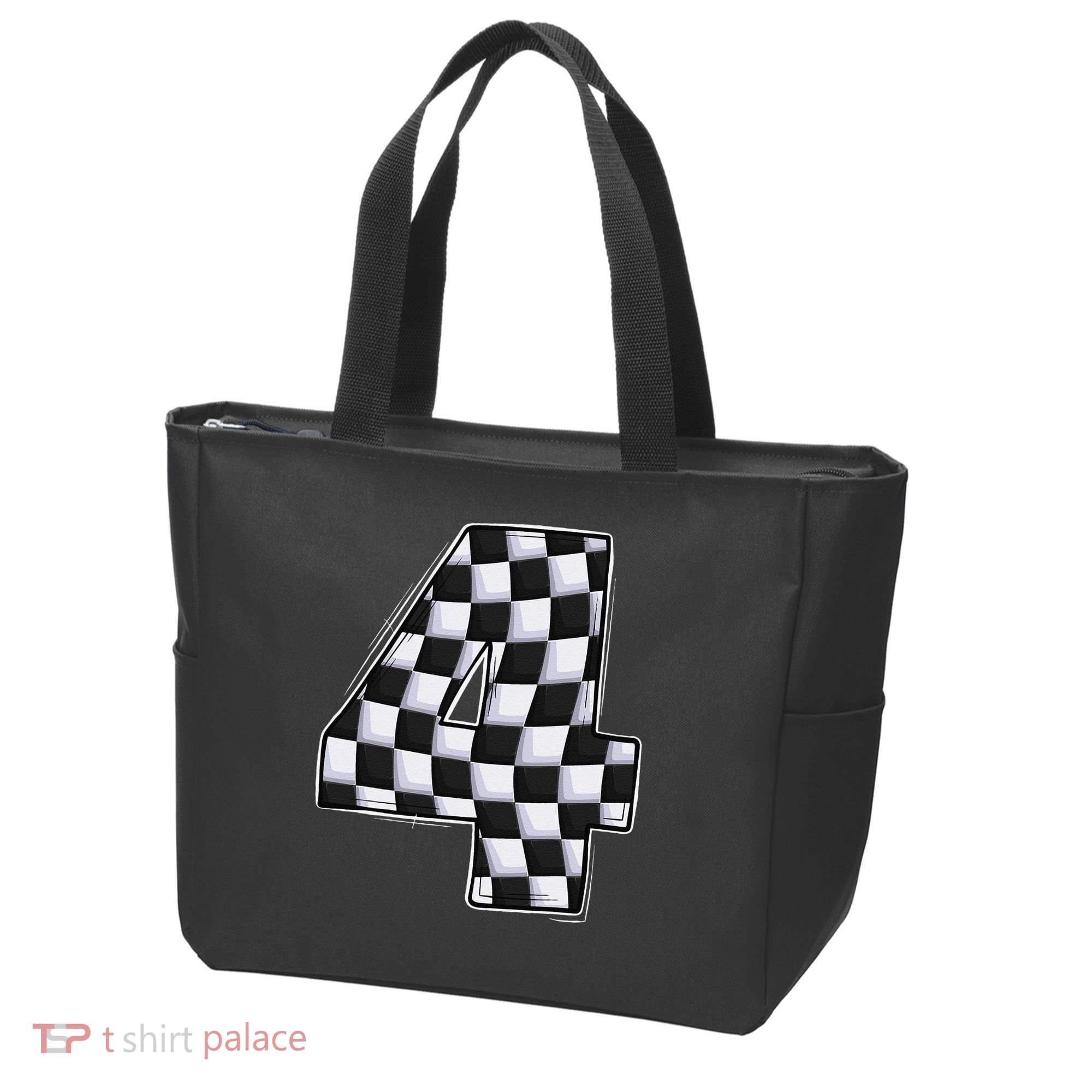 4 Year Old Pit Crew Car Racing 4th Birthday Race Car Tote Bag