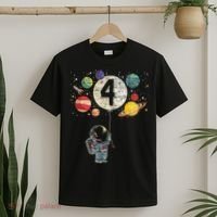 4 Years Old Birthday Boy Gifts Astronaut 4th Birthday T-Shirt thumb 2