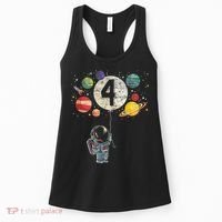 4 Years Old Birthday Boy Gifts Astronaut 4th Birthday Women's Tank Top thumb 0