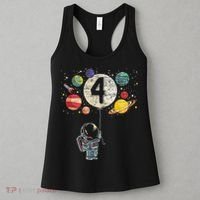 4 Years Old Birthday Boy Gifts Astronaut 4th Birthday Women's Tank Top thumb 3