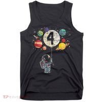 4 Years Old Birthday Boy Gifts Astronaut 4th Birthday Tank Top thumb 0