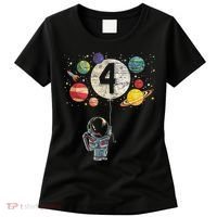 4 Years Old Birthday Boy Gifts Astronaut 4th Birthday Women's T-Shirt thumb 0