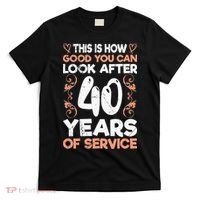 40 years of service 40 years of work anniversary T-Shirt thumb 0