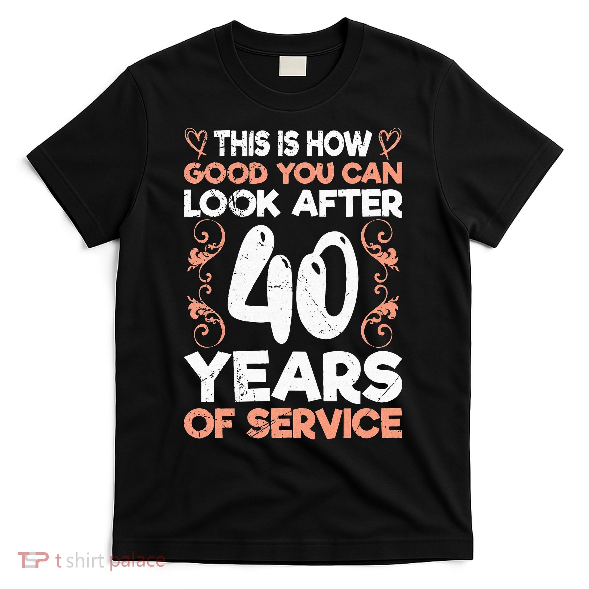 40 years of service 40 years of work anniversary T-Shirt