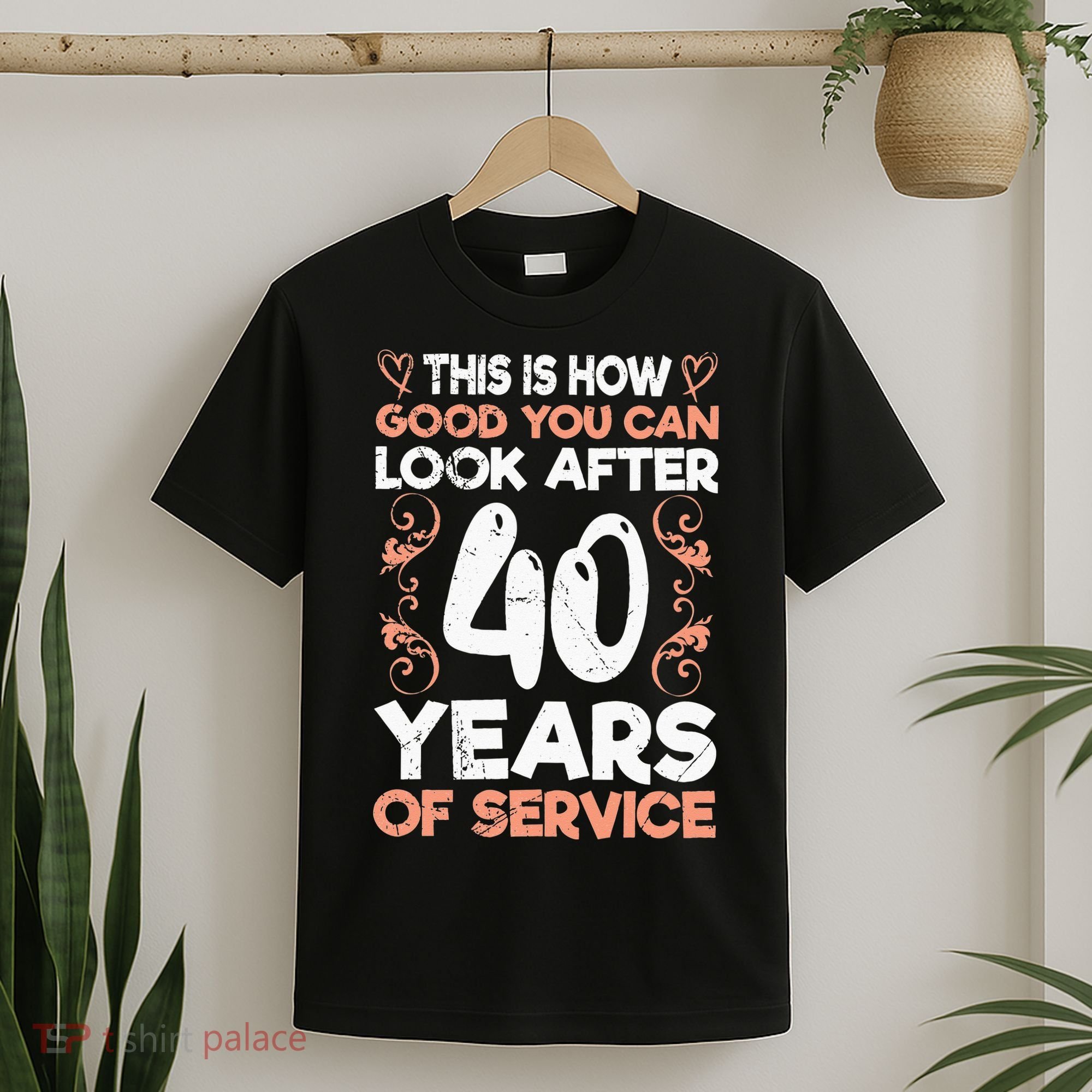 40 years of service 40 years of work anniversary T-Shirt