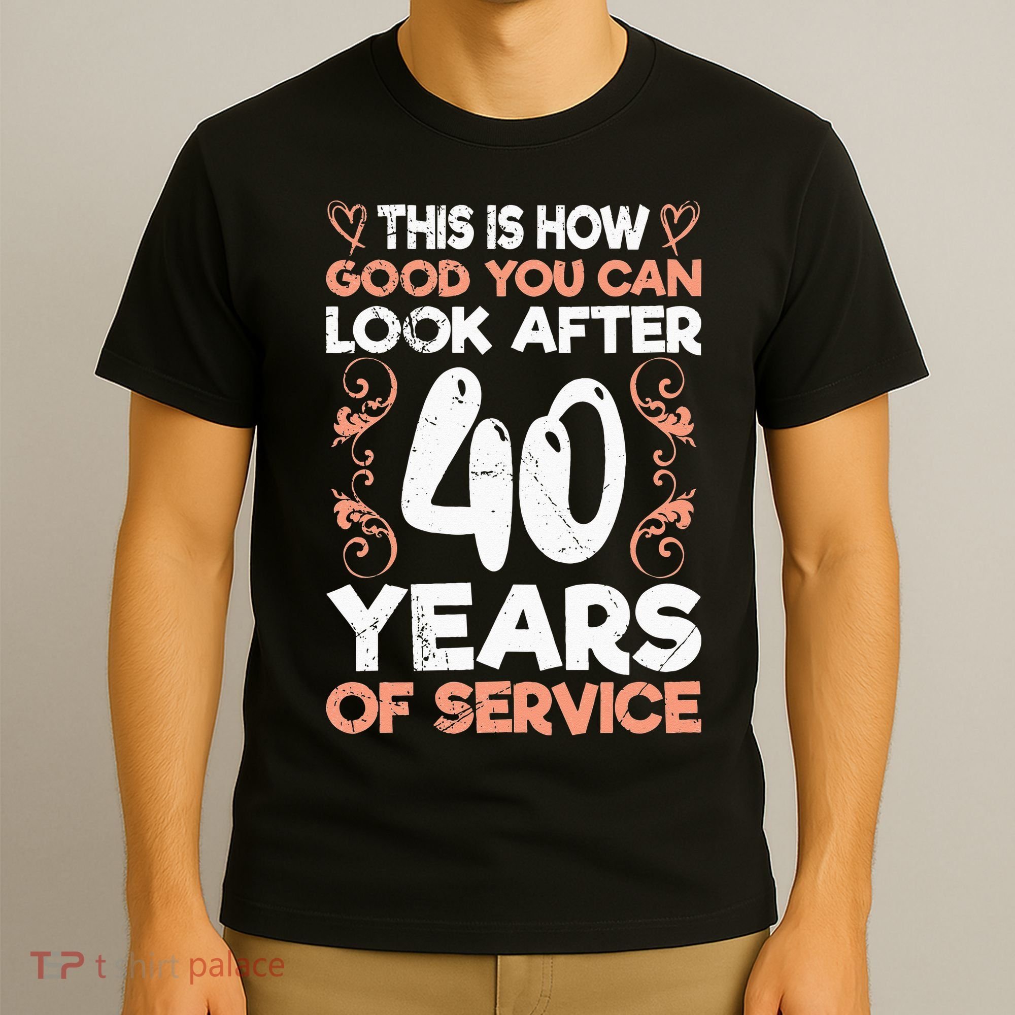 40 years of service 40 years of work anniversary T-Shirt