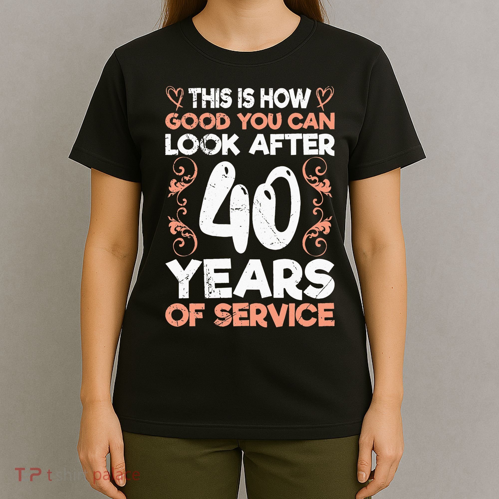 40 years of service 40 years of work anniversary T-Shirt