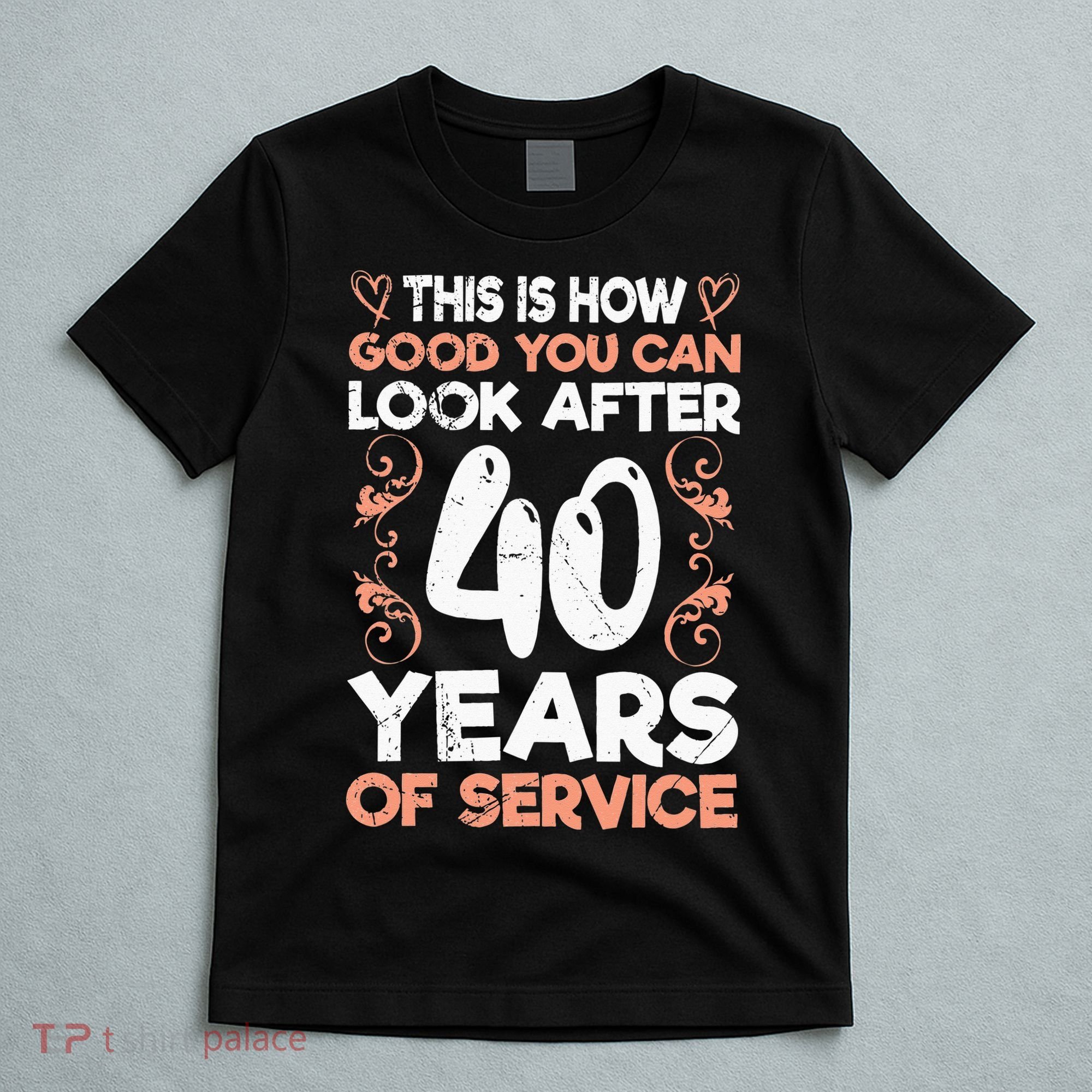 40 years of service 40 years of work anniversary T-Shirt