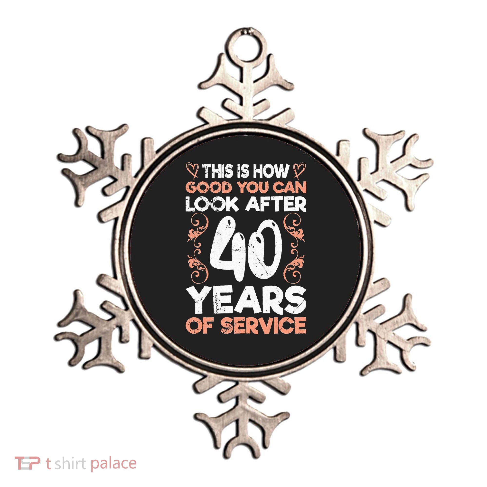 40 years of service 40 years of work anniversary Ornament