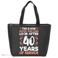 40 years of service 40 years of work anniversary Tote Bag thumb 0