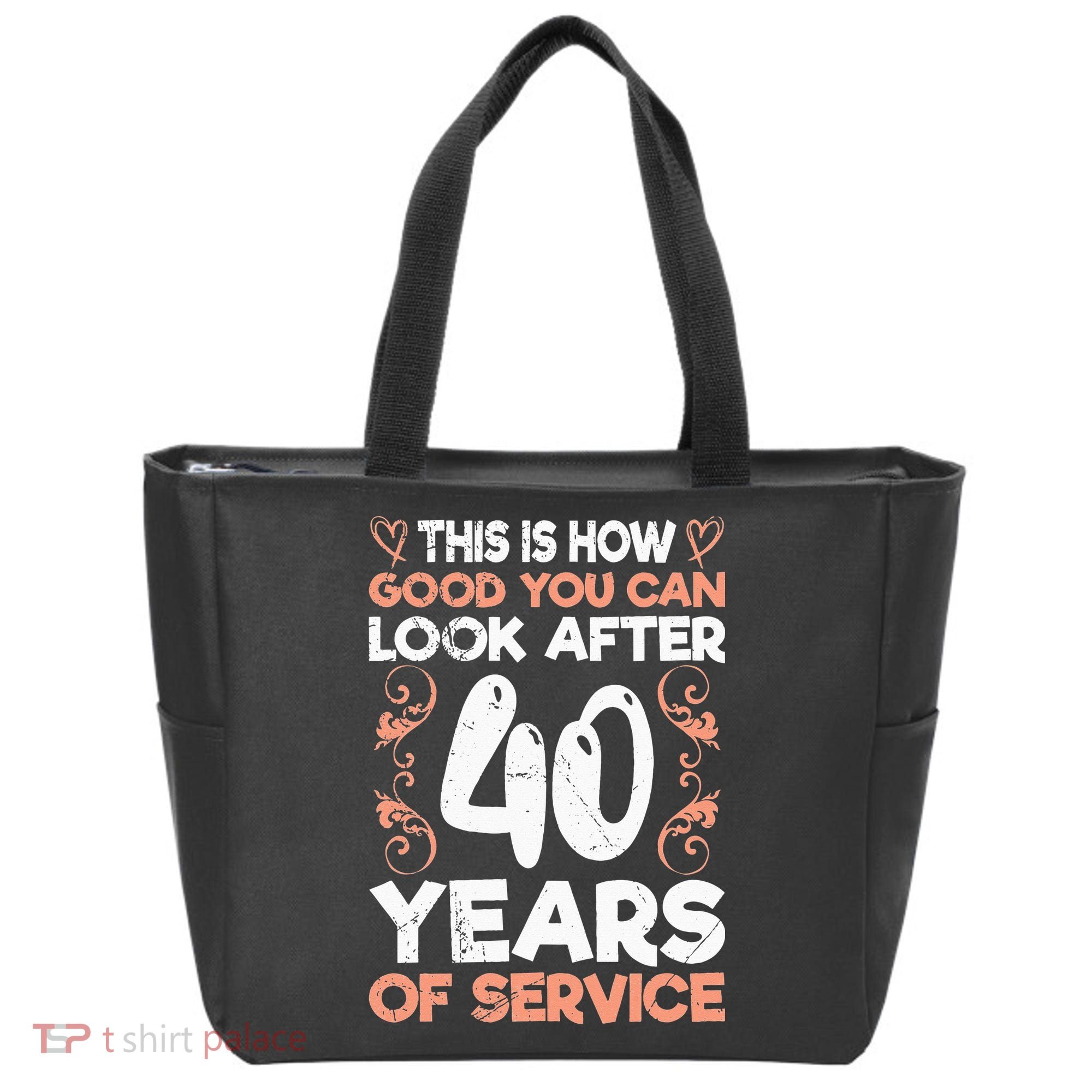 40 years of service 40 years of work anniversary Tote Bag
