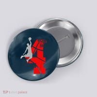 4 Year Old 4th Basketball Birthday Partytheme Button thumb 0