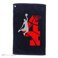 4 Year Old 4th Basketball Birthday Partytheme Golf Towel thumb 0