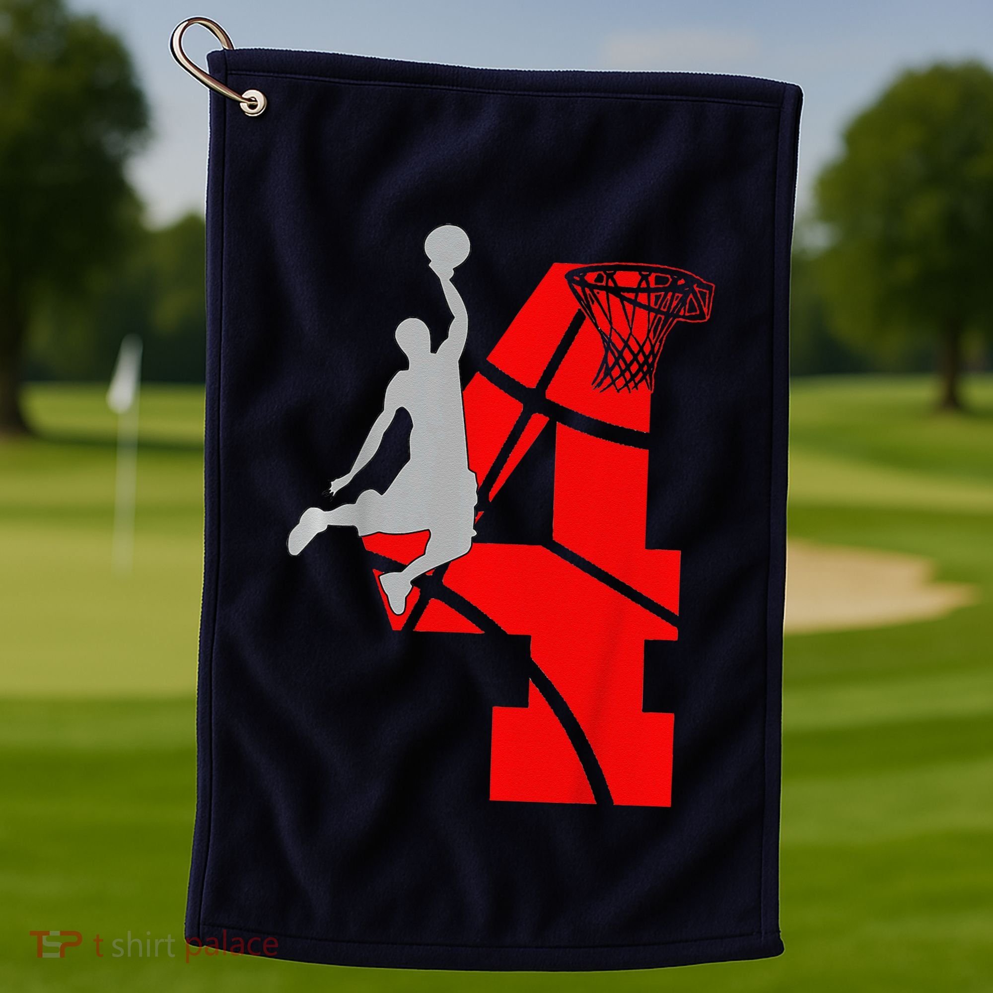 4 Year Old 4th Basketball Birthday Partytheme Golf Towel