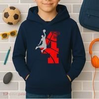 4 Year Old 4th Basketball Birthday Partytheme Kids Hoodie thumb 2