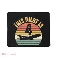 4 Year Old Airplane Pilot Aircraft 4th Birthday Aviation Mousepad thumb 0