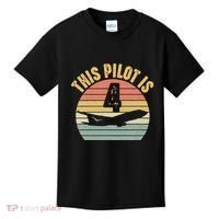 4 Year Old Airplane Pilot Aircraft 4th Birthday Aviation Kids T-Shirt thumb 0