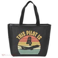 4 Year Old Airplane Pilot Aircraft 4th Birthday Aviation Tote Bag thumb 0