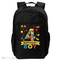 4 Year Old Building Blocks 4th Birthday Boy Backpack thumb 0