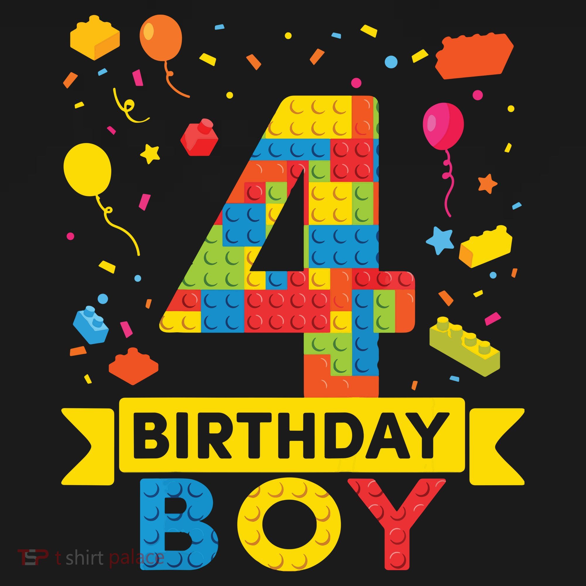 4 Year Old Building Blocks 4th Birthday Boy Backpack