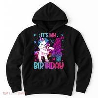4 Years Old Unicorn Flossing 4th Birthday Unicorn Party Hoodie thumb 0