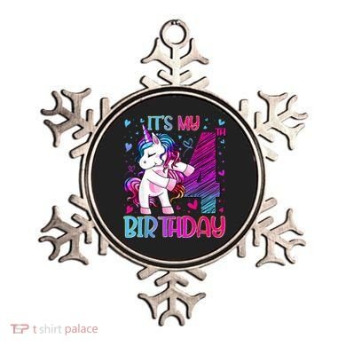 4 Years Old Unicorn Flossing 4th Birthday Unicorn Party Ornament