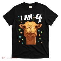 4 Years Old 4 Birthday Camels Boy Girl Camel T-Shirt thumb 0