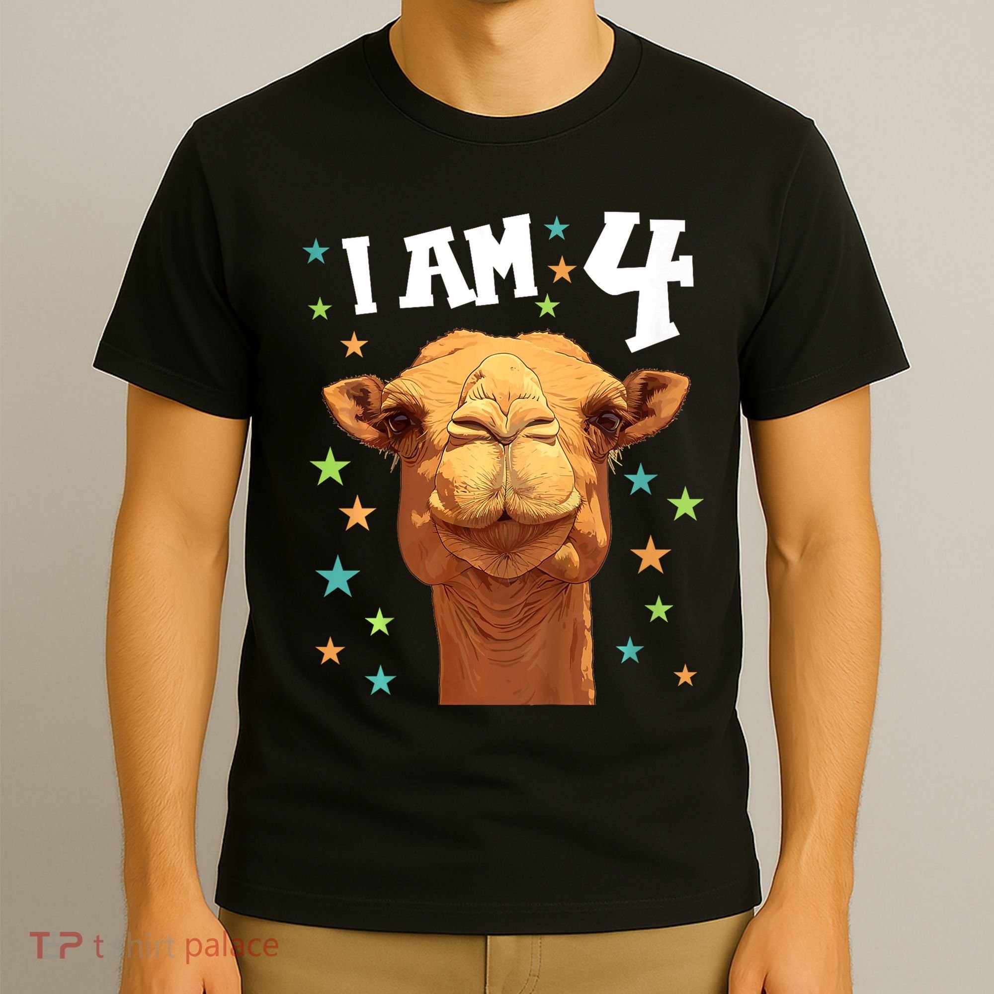 4 Years Old 4 Birthday Camels Boy Girl Camel T-Shirt