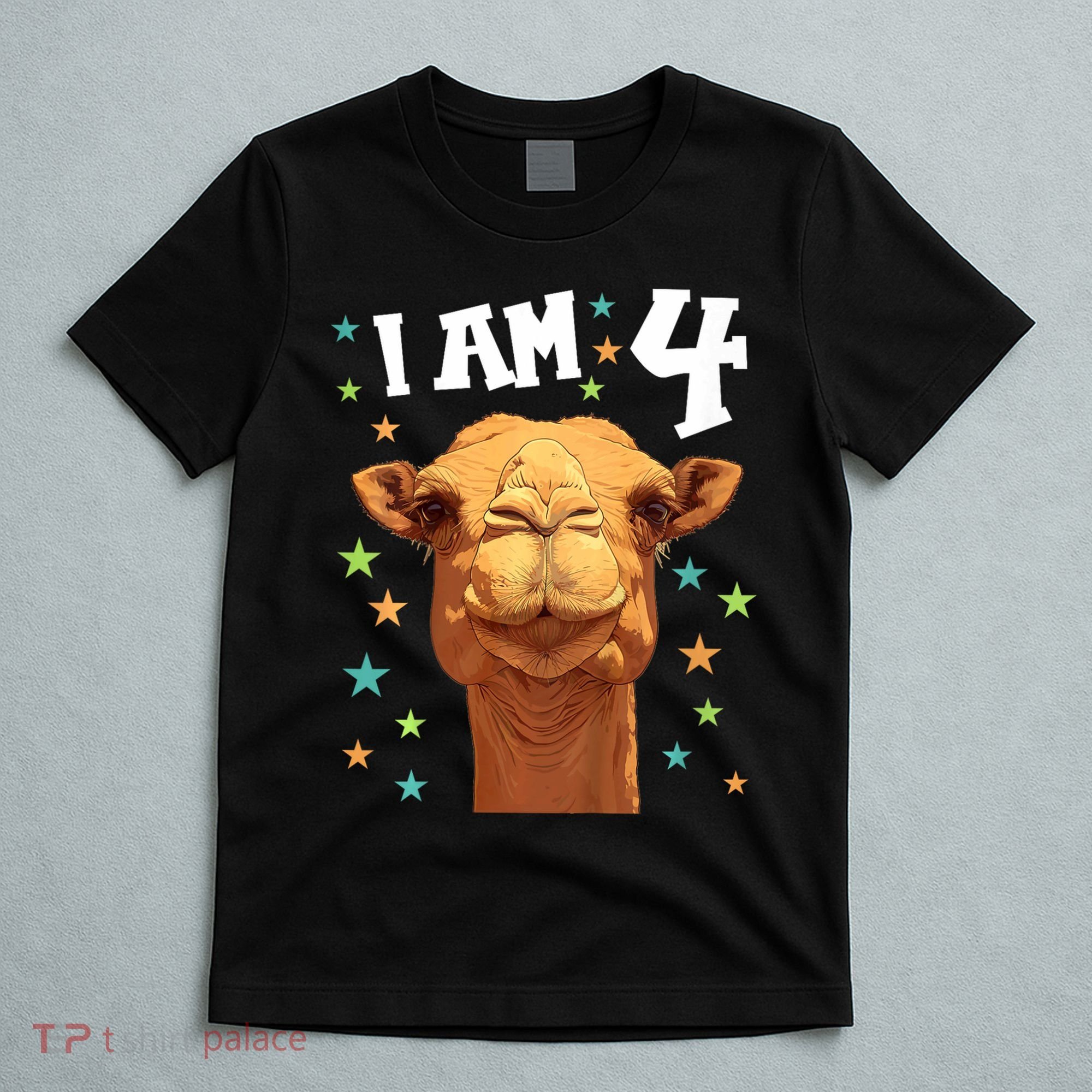 4 Years Old 4 Birthday Camels Boy Girl Camel T-Shirt