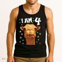 4 Years Old 4 Birthday Camels Boy Girl Camel Tank Top thumb 3