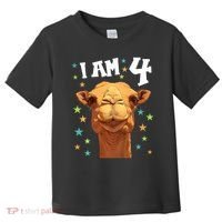 4 Years Old 4 Birthday Camels Boy Girl Camel Toddler T-Shirt thumb 0