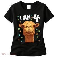 4 Years Old 4 Birthday Camels Boy Girl Camel Women's T-Shirt thumb 0