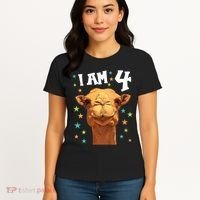 4 Years Old 4 Birthday Camels Boy Girl Camel Women's T-Shirt thumb 4