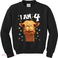 4 Years Old 4 Birthday Camels Boy Girl Camel Kids Sweatshirt thumb 0