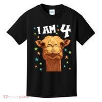 4 Years Old 4 Birthday Camels Boy Girl Camel Kids T-Shirt thumb 0