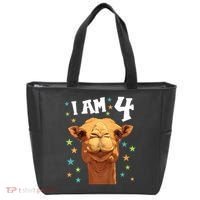 4 Years Old 4 Birthday Camels Boy Girl Camel Tote Bag thumb 0