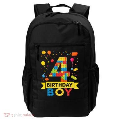 4 Year Old Building Blocks 4th Birthday Backpack