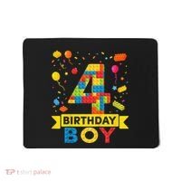 4 Year Old Building Blocks 4th Birthday Mousepad thumb 0