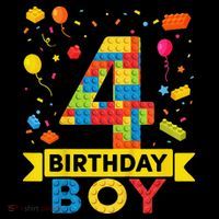 4 Year Old Building Blocks 4th Birthday Mousepad thumb 1