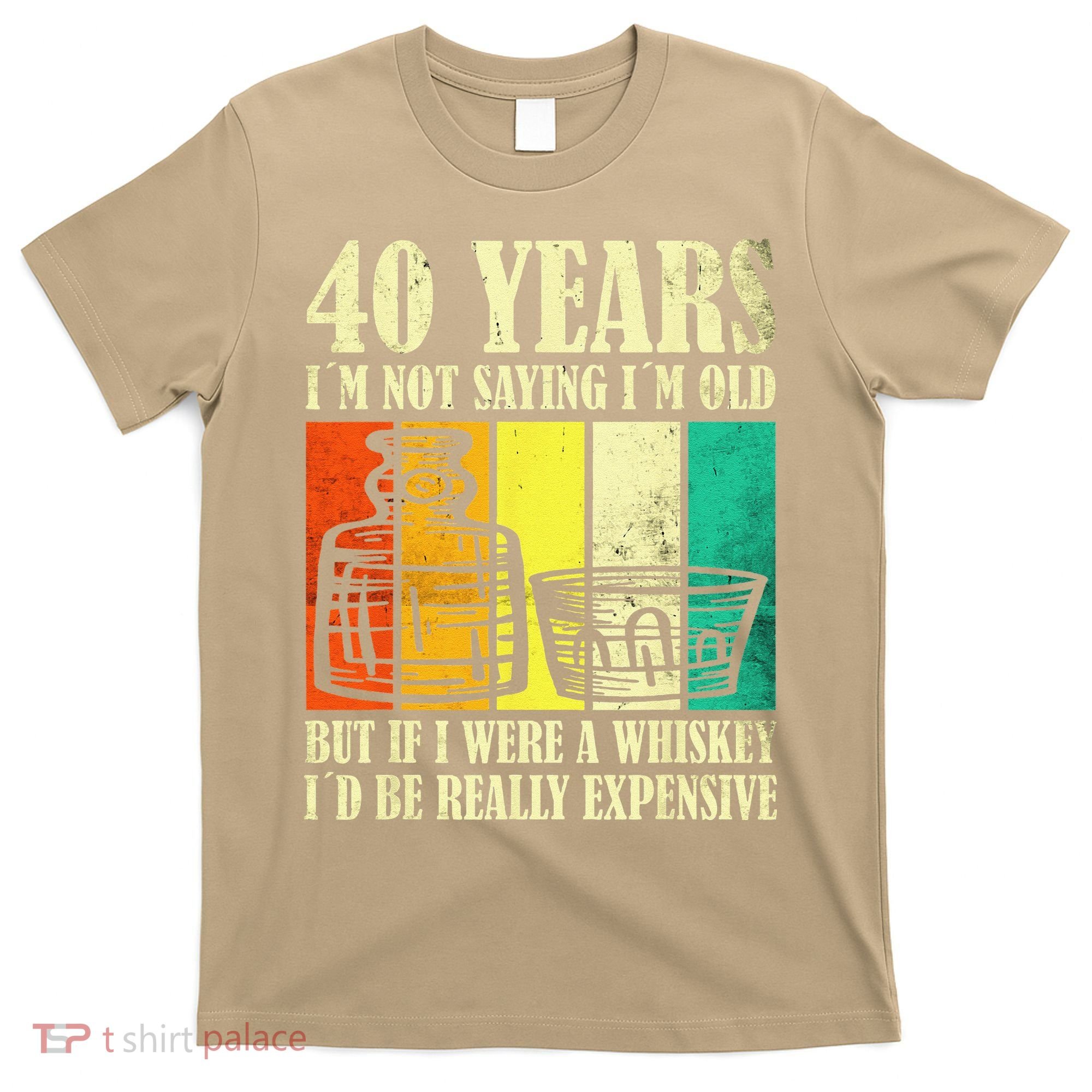 40 Year Old Vintage Bourbon Vintage Whiskey 40th Birthday T-Shirt