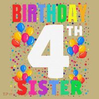4 Years Old ItS My 4th Birthday Crew Balloons For Sister Mousepad thumb 1
