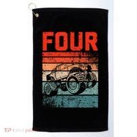 4 Year Old 4th Birthday Monster Truck Golf Towel thumb 0